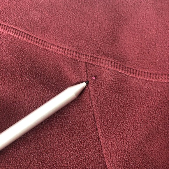 LL Bean Mens Long Sleeve Full Zip Lightweight Fleece Sweater Jacket Maroon Large - Picture 5 of 6